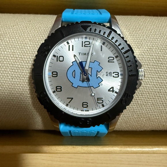 Timex Silver Dial with Blue Strap Watch - Picture 1 of 4
